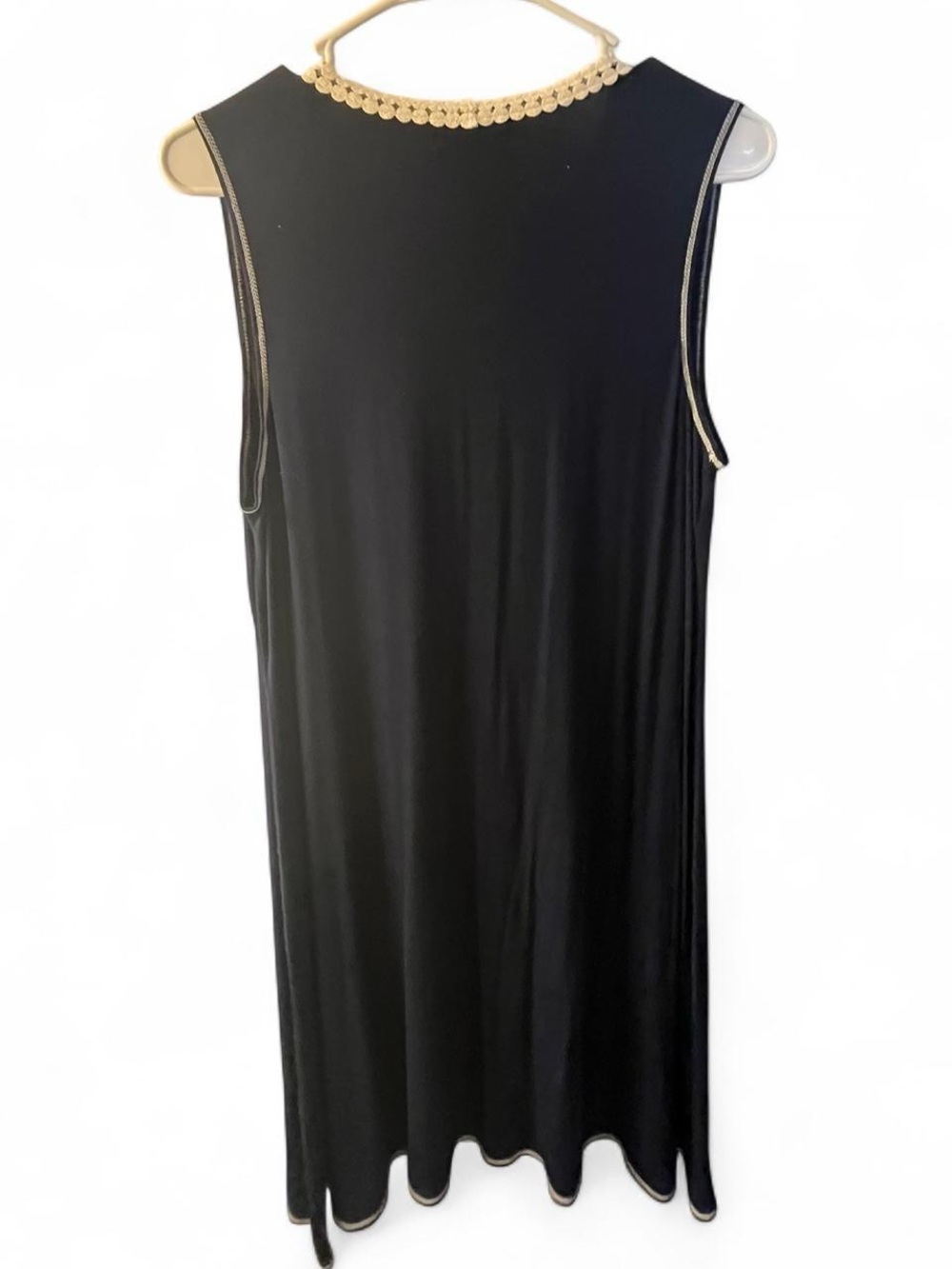 Max Studio Navy Dress with Cream Crochet Trim - Picture 4 of 4